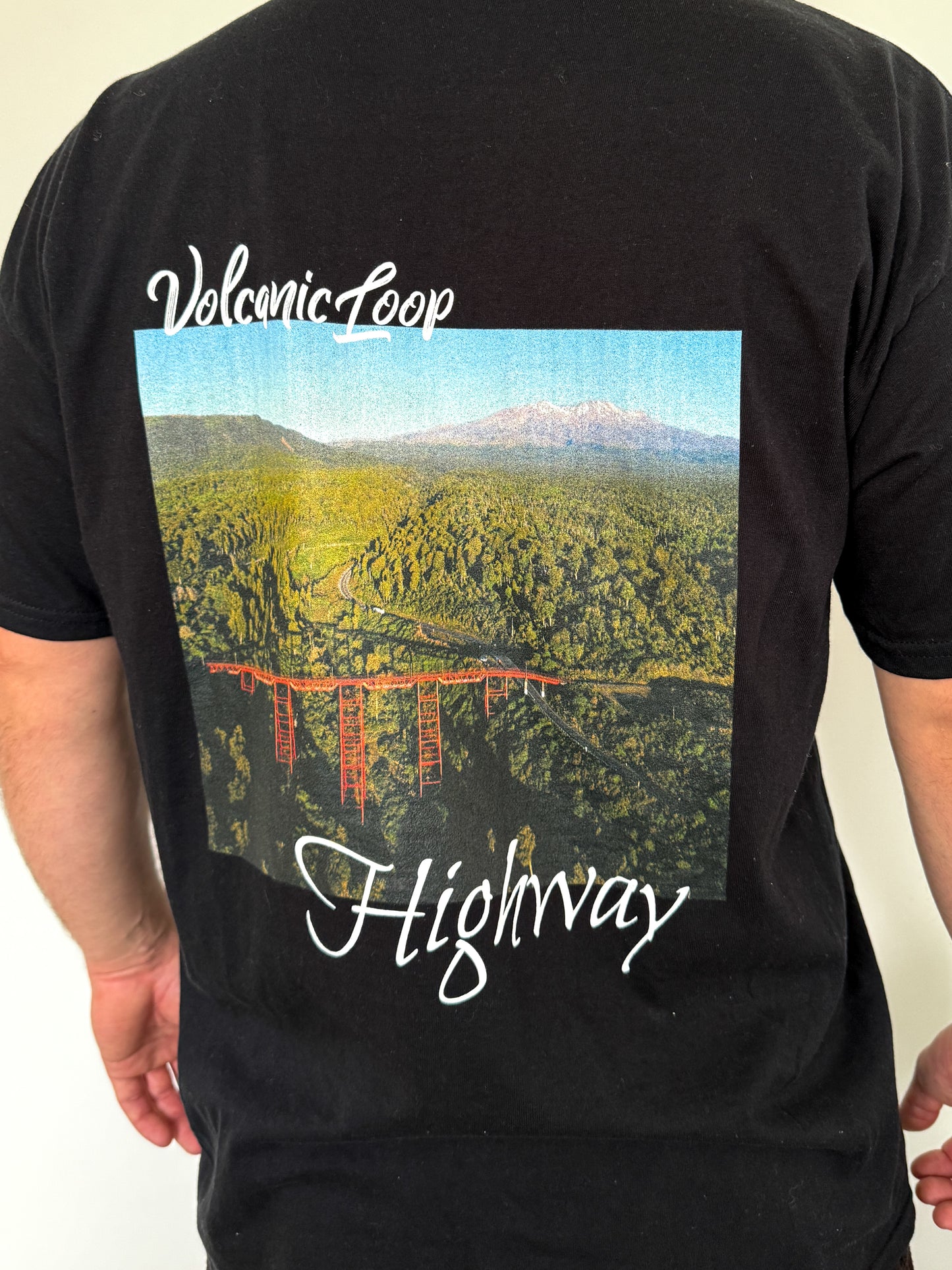 Volcanic Loop Highway | Black Graphic T-Shirt