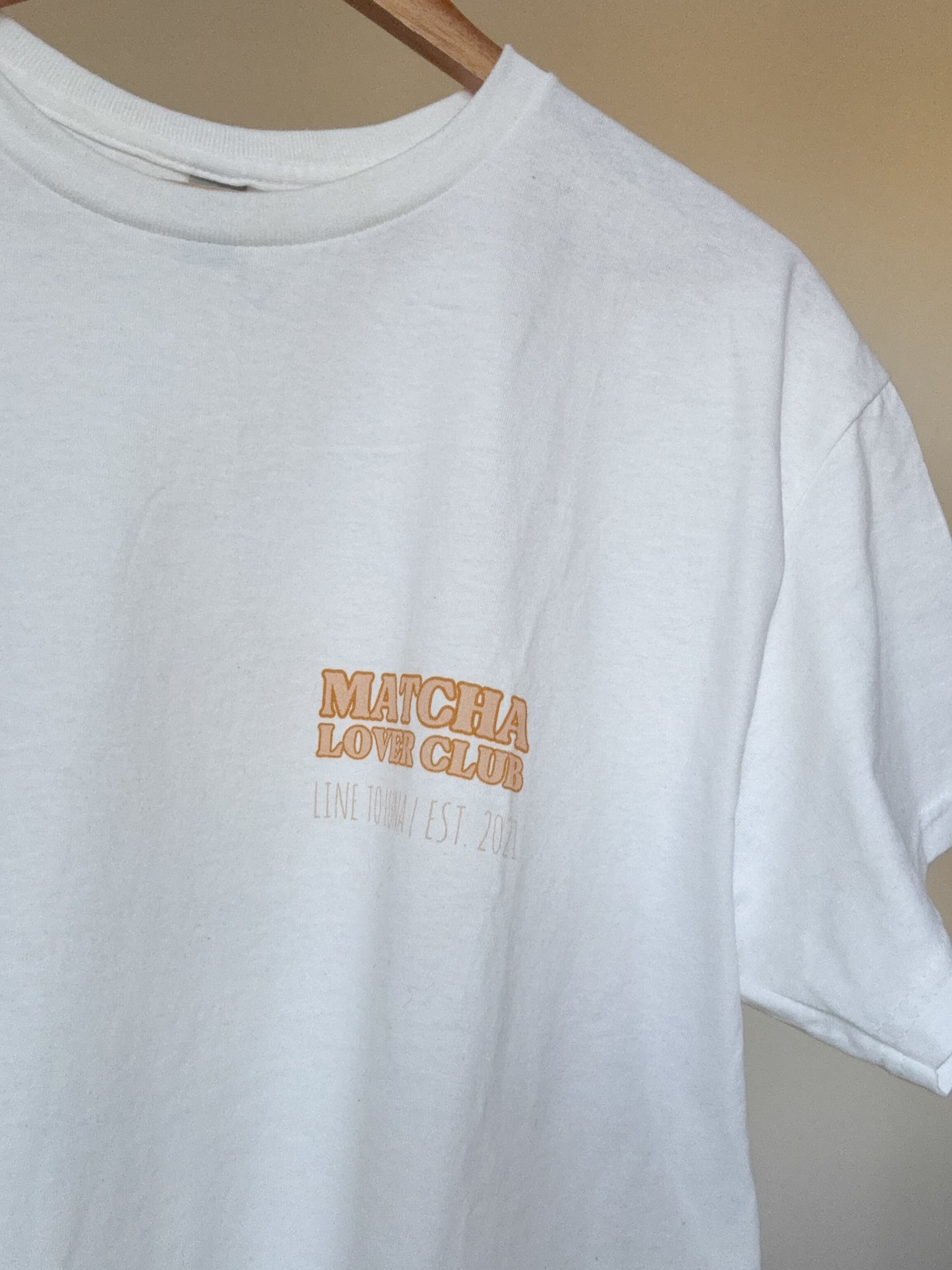 Matcha Lover Club | White Graphic T-Shirt