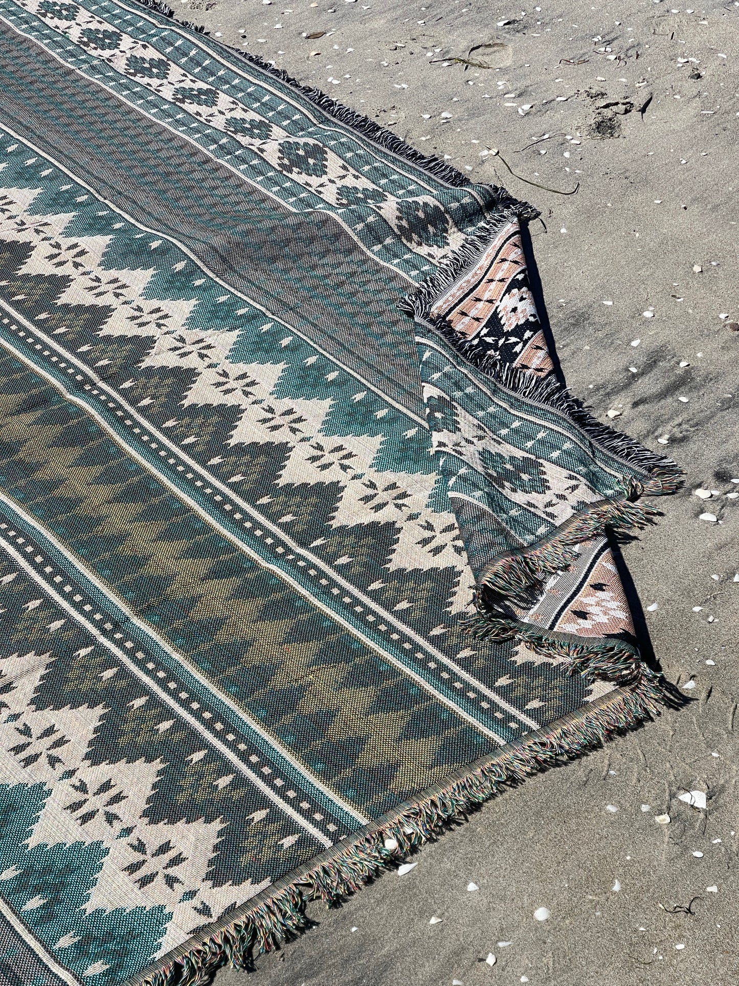 SIESTA - Extra Large Blanket 180 x 260 | Boho Throw Rug