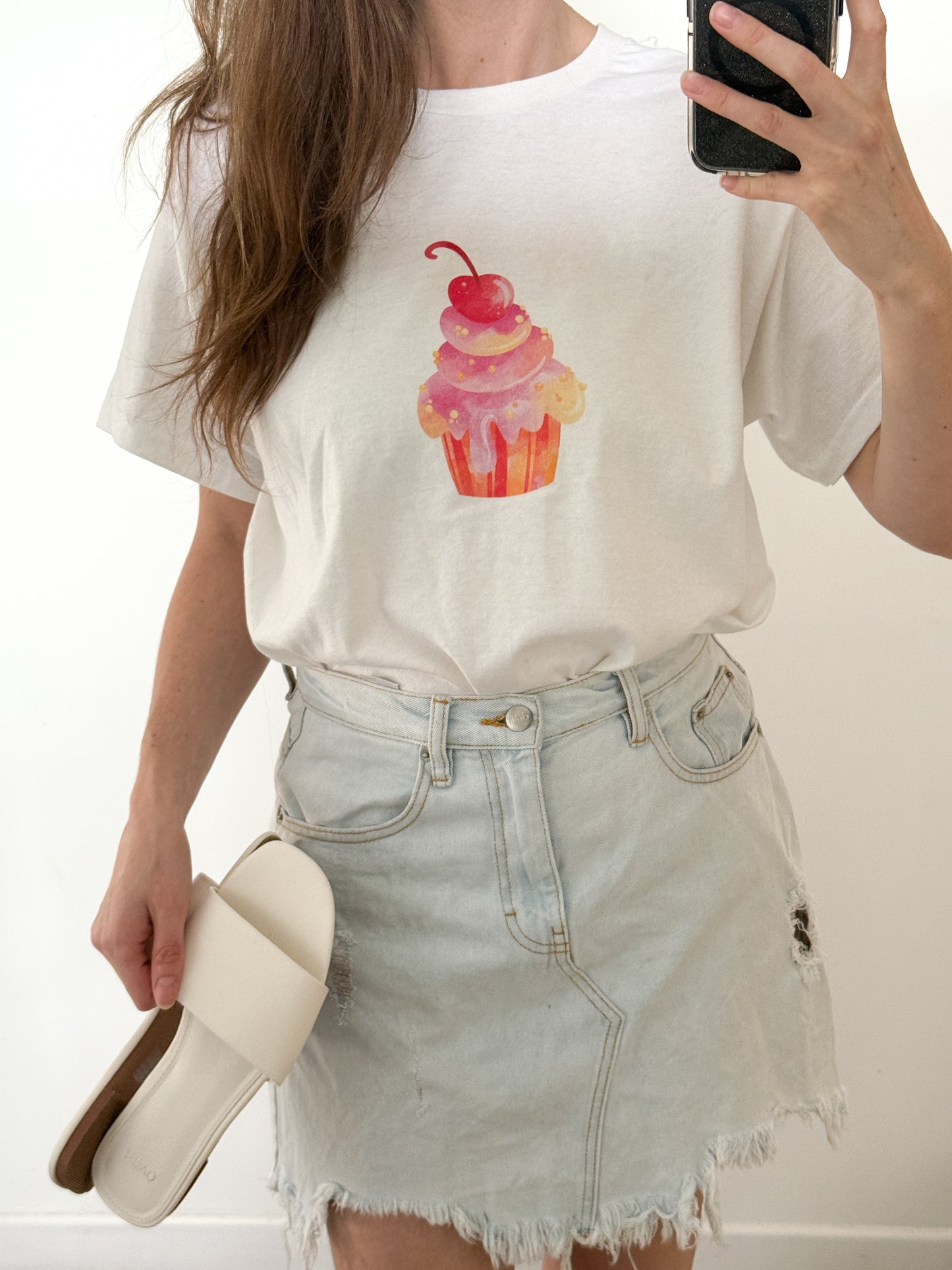 Sweet Shop - Red & Pink | White Graphic T-Shirt