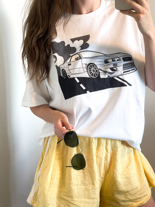 Skyline Classic | White Graphic T-Shirt