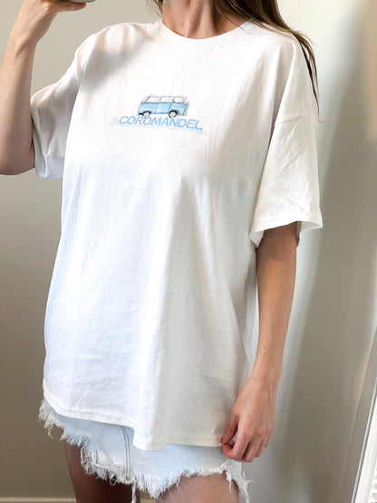 Coromandel Roadies | White Graphic T-Shirt