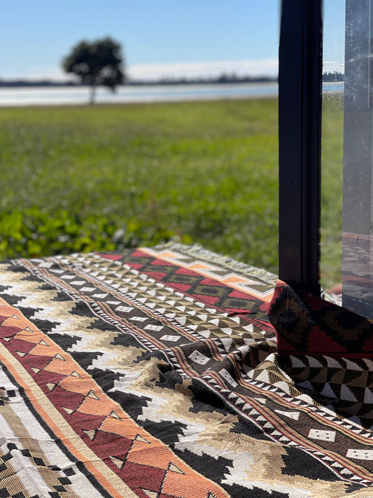 MONTAÑA - Large Blanket 160 x 220 | Boho Throw Rug