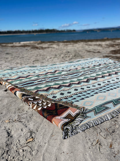 MONTAÑA - Large Blanket 160 x 220 | Boho Throw Rug