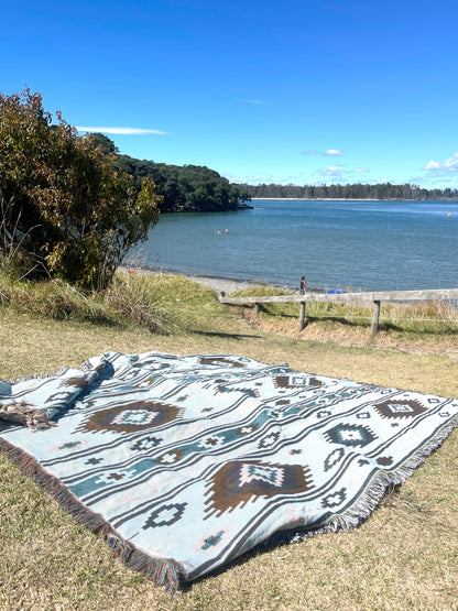 DUNES - Large Blanket 160 x 220 | Boho Throw Rug