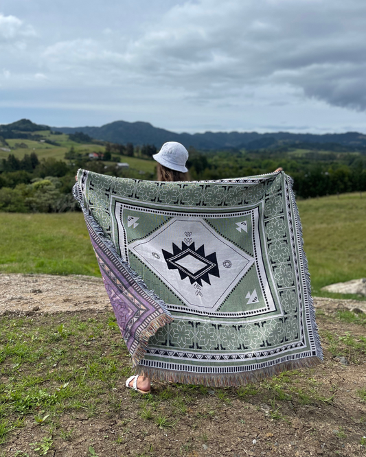 WILDERNESS - Blanket | 130 x 160 Boho Throw Rug