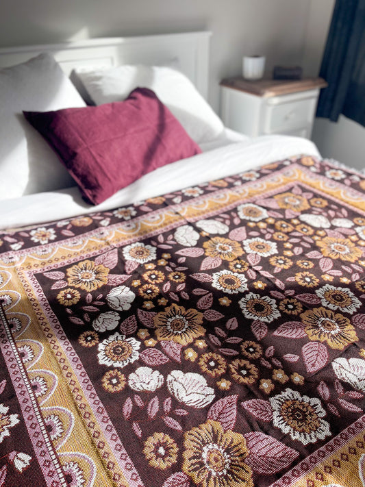 ABUNDANCE - Blanket | 130 x 160 Boho Throw Rug