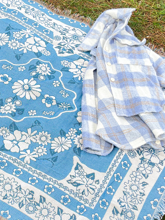 BEACH DAYS - Blanket | 130 x 160 Boho Throw Rug