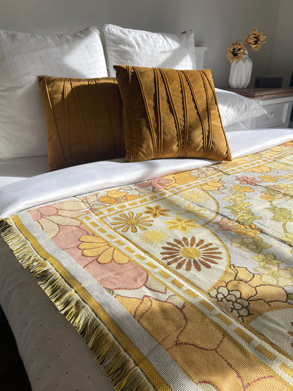 COASTLINE - Blanket | 130 x 160 Boho Throw Rug