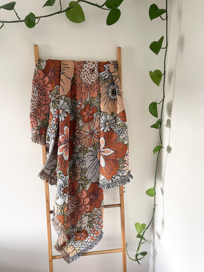 WILDFLOWER - Blanket | 130 x 160 Boho Throw Rug