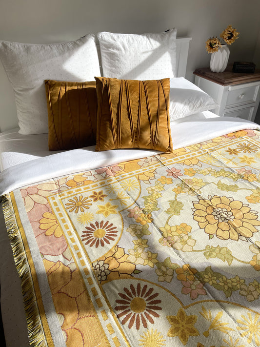 COASTLINE - Blanket | 130 x 160 Boho Throw Rug