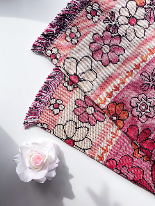 SUGAR BABY - Blanket | 130 x 160 Boho Throw Rug