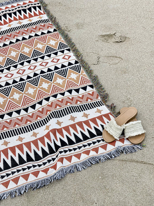 SAHARA - Blanket 130 x 160 | Boho Throw Rug