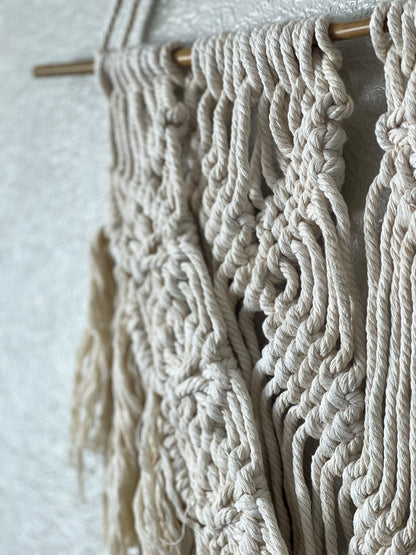 GOOD VIBRATIONS - Boho Macrame Wall Hanging | Tapestry - Line to Luna - Boho Throw Rugs & Macrame Decor | NZ Gifts