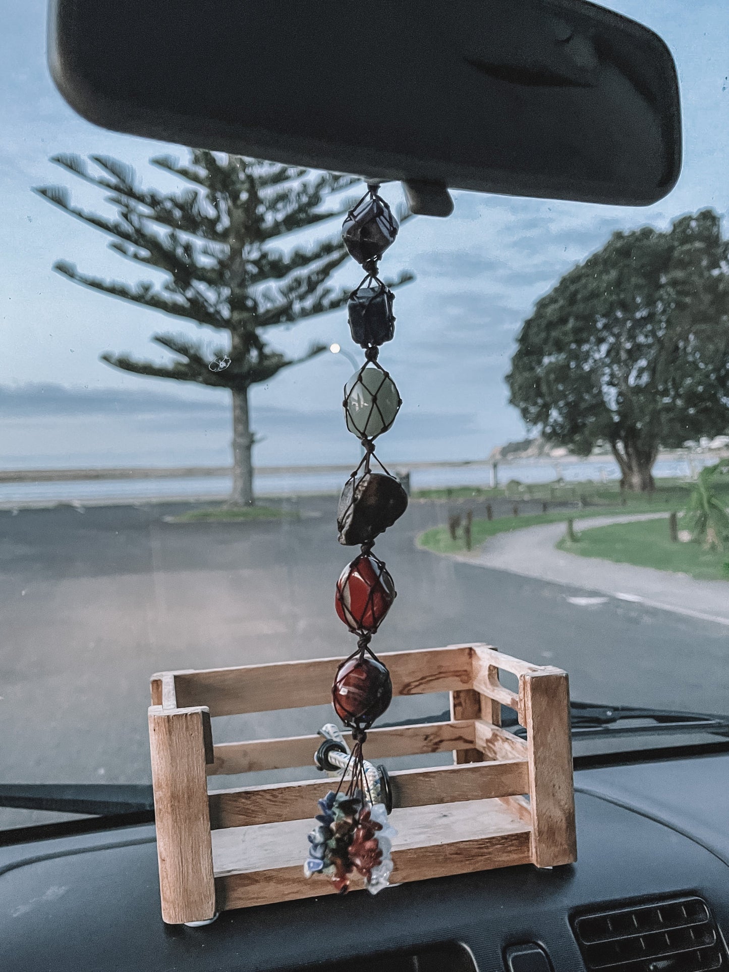 7 CHAKRAS - Gemstone Mirror Tassel | Boho Accessories