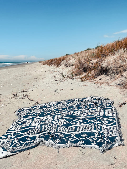 LOST TRIBE - Large Blanket 180 x 180 | Boho Throw Rug